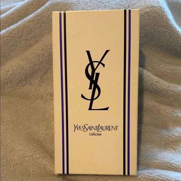 vintage Yves Saint Laurent (YSL) Cassandra black leather long
